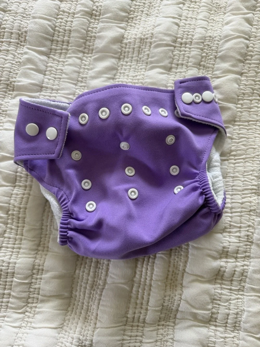 Baby Land Purple Adjustable Snap Cloth Diaper Cover - Kids Accessories